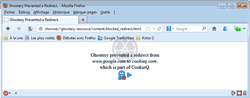 En action, Ghostery peut bloquer d'autres comportements comme des redirections cachées.
