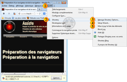 Atteindre le paramétrage des options de Ghostery - 1