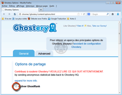 Ne pas cocher la case Ghostrank