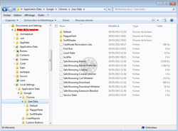 Répertoire du profil de l'utilisateur de Google Chrome