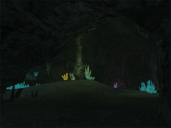 Formations cristallines de la grotte