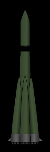 Histoire des fusées - Une fusée Vostok-K est utilisée pour lancer Vostok-1